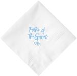 Something Blue Wedding Handkerchiefs, Mother of Bride Gift, Mother of Groom Gift, Embroidered Handkerchief Gift From Daughter, Father of the Groom