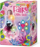 4M Kidzmaker Fairy Light Bulb, 6 Colour-Changing Modes, Battery Powered String Lights, Decorate Yourself with Stickers and Tissue Paper, Inspires Creativity