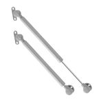 Generic 2Pcs Toy Box Hinges Soft Close Gas Strut Spring Hinge Slow Closing Flat Lid Support Hinges for Nursery Household Wooden Box