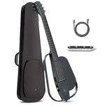 Enya NEXG 2 Basic Acoustic-Electric Guitar Carbon Fiber Travel Guitar Smart Acustica Electric Guitarra for Adults with 50W Wireless Speaker, Footswitch, and Gigbag(Black)