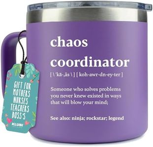 Chaos Coordinator Tumbler Mug Purple Gifts for Women Thank You Gifts 14 Ounce Nurses Week Gifts Teacher Appreciation Gifts for Women Gift Baskets for Women Nurse Gifts for Women Nurse Manager Gifts