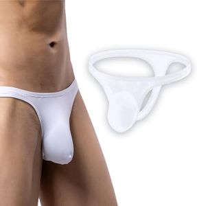 Zcblcyj Men's G-String Brief Underwear (US, Alpha, Small, Regular, Regular, Black and White)