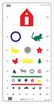 Pediatric Color Vision Eye Chart Size 22 x 11 Inch (Washable)