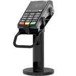 CTA Universal Credit Card Reader Stand - Universal Rotating Card Reader Terminal Stand for Verifone, Ingenico & Pax POS Stations - Bolt Down or Adhesive Anti-Theft Security - Easy Install