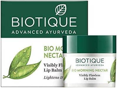 Biotique Morning Nectar Lightening Visibly Flawless Lip Balm, 12 g (Transparent)