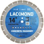 Lackmond SPP Series High Speed Concrete Grinding Diamond Blade for Concrete & Masonry (14”) - Thin Kerf Cutting Edge with 1” – 20mm Arbor – Fast & Aggressive Cutting