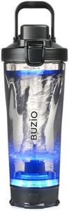BUZIO Electric Protein Shaker Bottle, 24 oz Shake Blender Bottle, USB Rechargeable Blender Bottles for Protein Mixes Shaker Cups, Portable Large Sports Water Bottles Made with Tritan, Black