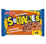 Kellogg's Rice Krispies Squares Chocolate Caramel Snack Bars Box, 4 x 36g