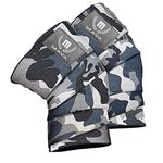 Mava Sports Knee Wraps (Pair) for Cross Training WODs,Gym Workout,Weightlifting,Fitness & Powerlifting - Knee Straps for Squats - for Men & Women- 72"-Compression & Elastic Support