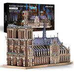 Piececool 3D Puzzle Metal Notre Dame de Paris, Scenic Buildings Craft Model Kits for Adults to Build, 3D Puzzles Adult Teens for 304 Stainless Steel, Ideal as Gifts, Home Decoration, DIY, 382 Pieces