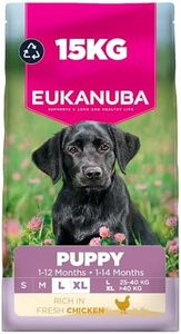 Eukanuba Fresh Chicken - Complete Dry Puppy Food - For Large & Giant Breed Dogs 15KG