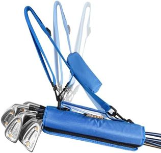 3-7 Club Golf Bag Small Carry Prevent Flip Out with Ball Pouch, Mini Lightweight for Driving Range Carrier Course Training Case, Durable & Portable for Men Women Ladies Kids (Blue)