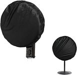 Bitubi Wall Mount Fan Cover,Waterproof Outdoor Fan Covers,Compatible for 18-20 Inch Industrial Fan and Pedestal Fan,Heavy Duty 600D oxford Dustproof Fan Cover,Black