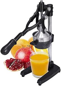 Gowintech 19 Inch Height Extra Tall Commercial Heavy Duty Cast Iron Hand Press Manual Orange Citrus Lemon Lime Grapefruit Pomegranate Fruit Juice Squeezer Machine Black