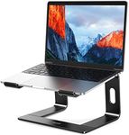 BESIGN LS03 Aluminum Laptop Stand, Ergonomic Detachable Computer Stand, Riser Holder Notebook Stand Compatible with Air, Pro, Dell, HP, Lenovo More 10-15.6" Laptops (Black)