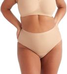 KNIX Zones+ Back Coverage Ultra Leakproof High Rise Underwear, Warm Sand, XL