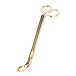 Polished Stainless Steel Candle Wick Trimmer in Gold - Rust Proof Wick Clipper or Cutter Scissors | Candle Wick Accessory, Practical Gifts for Candle Lovers