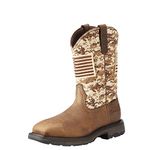 Ariat Work Men's Workhog Patriot Steel Toe Construction Boot, Earth/Sand Camo Print, 10.5 E US