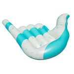 Swimline Hangloose Lounger Pool Inflatable Ride-On, Blue, White