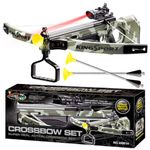 Kingsport Archery Bow and Arrow Set for kids with Infrared Red Light 1 Large Bow 3 Soft Suction Cup Arrows, Big Quivers and Target Archery Set Shooting Game for Kids