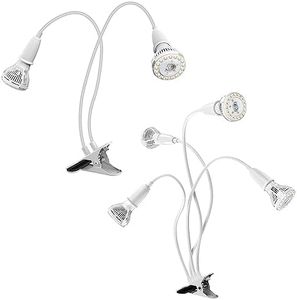 SANSI LED Grow Lights for Indoor Plants, Spectrum Clip-on Gooseneck Grow Light with Ceramic Tech.,20W + 40W Power Plant Light with Optical Lens for High PPFD, Lifetime Free Bulbs Replacement White