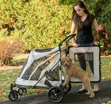 Pet Gear NO-Zip Pet Stroller with D