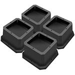 MixDora Bed Risers 2 Inch Furniture Risers Anti-Slip Chair Raisers for Sofas Couches Table Set of 4 Pack Black