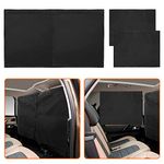 3 Pack Car Divider Privacy Window Curtains, Hoedia Car Front and Rear Partition Curtain Removable Divider Sun Shade, Privacy Travel Nap Night Car Camping Detachable Simple Curtain Set