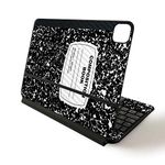 MightySkins Carbon Fiber Skin for Apple Magic Keyboard for iPad Pro 11-inch (2020) - Composition Book | Protective, Durable Textured Carbon Fiber Finish | Easy to Apply | Made in The USA