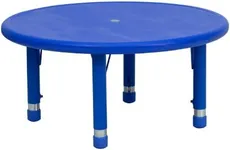 Flash Furniture Blue Preschool Activity Table, 33" Round