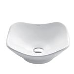 Kraus KCV-135 White Tulip Ceramic Bathroom Sink