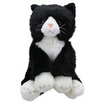 Wilberry WB001601 Cat Soft Toy, White,Black