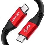 RIITOP USB C to USB C Cable 15FT 4.5M 10Gbps 100W Fast Charging, USB Type C to C Fast Charger Cable 20V 5A with E-marker Chipset, Compatible with Oculus Quest 2 USB-C Link Cable