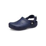 Crocs Unisex-Adult Classic Work Clogs, Slip Resistant Shoes, Navy, 10 Women/8 Men