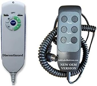 Reverie Adjustables Replacement Remote for Tempurpedic TES B3111-220 Adjustable Bed (New 2019 White RC-HW-105 Wired Version -See pics)