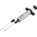 KitchenCraft MCINJSS Masterclass Meat Injector for Adding Flavour Marinades, Herbs, Seasoning and Sauces, Stainless Steel, Silver/Black