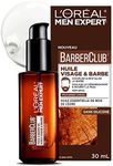 L'Oreal Paris Men Expert BarberClub, Long Beard + Face Oil, For Men With Beards, 30mL