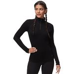 Smartwool Merino 250 Base Layer 1/4 Zip Black MD