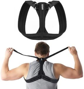 Modetro Posture Corrector for Women and Men Adjustable Upper Back Brace Spine Support Neck Shoulder Back Pain Relief Physical Therapy Posture Brace Large