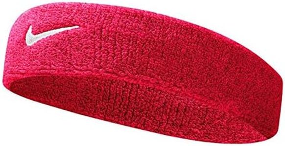 Nike Cinta SWOOSH MISC Rojo/Blanco, Talla Única