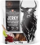 Wild Ridge Farms Jerky Cracked Black Pepper, Hardwood Smoked, Made in Canada