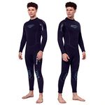 Rrtizan Mens Wetsuits, Warm 3mm Neoprene Wet Suits for Men in Cold Water, Full Body Diving Suit for Diving Surfing Swimming