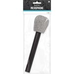 Amscan 840323-55 - Totally 1980's Glitter Microphone Fancy Dress Prop - 22 cm, Black