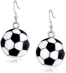World Soccer Cup Dangle Earrings for Women, Football Sports Drop Earrings Cute Earrings for Soccer Theme Celebration Party Jewelry for Womens Summer Trendy Fashion Accessories