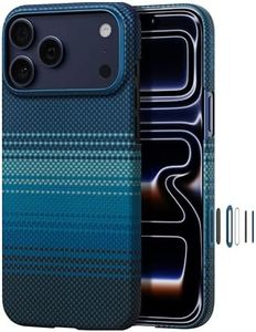 pitaka for iPhone 17 Pro Max Case 6.9" with Camera Control Button, Compatible with MagSafe, Ultra-Slim Case with Caseless Touch Feeling, 1500D Aramid Fiber Woven, Moonrise