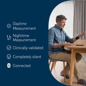 OMRON NightView Wrist Blood Pressure Monitor – Silent, Bluetooth, Day & Night