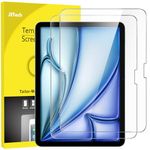 JETech Screen Protector for iPad Air 11-Inch M2 (2024), 9H Tempered Glass Film, HD Clear, 2-Pack