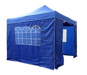 All Seasons Gazebos | 3x3m Heavy Duty Pop Up Gazebo with Removable Walls, Weight Bags, Rope, Pegs and Carry Bag (Royal Blue)