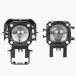 Royal Piston Original 3-in-1 Auxiliary Fog Lights| Spot, Flood, Laser | Yellow, White, Red | 6 Months Warranty For Bikes, Cars, Thar, SUV