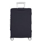 LEAFOREST Spandex Elastic Water Resistant Protective Travel Suitcase Cover Fits 19-32 Inch Black S